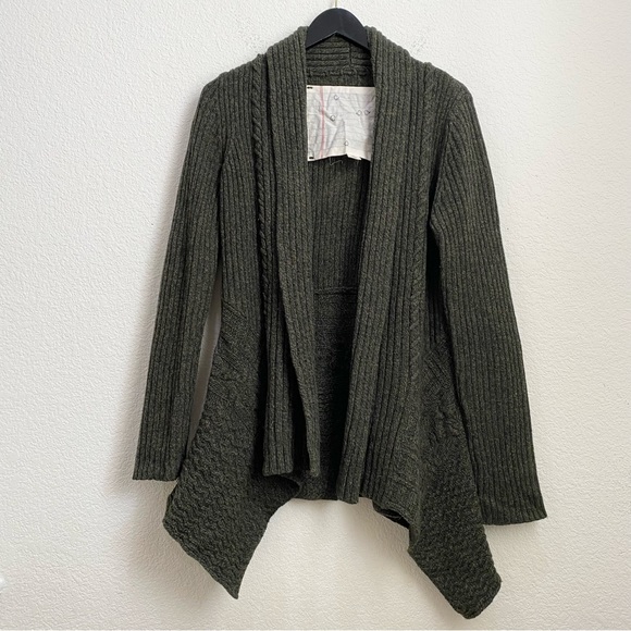 Anthropologie Birds on a Wire dark green wool sweater - Picture 5 of 12